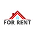 For Rent Sign, Vector icon