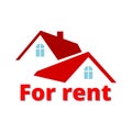 For Rent Sign, Vector icon