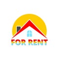 For Rent Sign, Vector icon