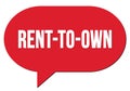 RENT-TO-OWN text written in a red speech bubble