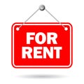 For rent vector sign Royalty Free Stock Photo
