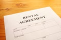 Rental agreement Royalty Free Stock Photo