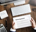 Rental Agreement Assets Business Concept Royalty Free Stock Photo