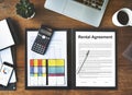 Rental Agreement Contract Assets Concept Royalty Free Stock Photo