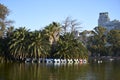 Rental boats not working because of the covid pandemic, in Buenos Aires Royalty Free Stock Photo