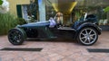Rental roadster convertible with bows for wedding, Camogli, Italy