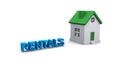 Rentals on white Royalty Free Stock Photo