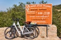 Rented bicycles in Meteora