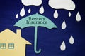 Renters Insurance house Royalty Free Stock Photo
