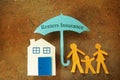 Renters insurance umbrella Royalty Free Stock Photo