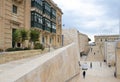 Renzo Piano project - brings in harmony historic maltese house and modern Parliament building with city gate stairs and walls with