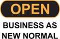 Reopening for business adapt to new normal in the novel Coronavirus COVID-19 pandemic. Rear view of business owner wearing medical Royalty Free Stock Photo