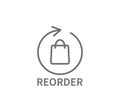 Reorder Ecommerce Line Icon Royalty Free Stock Photo