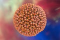 Reovirus on colorful background Royalty Free Stock Photo