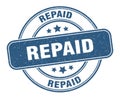 repaid stamp. repaid round grunge sign. Royalty Free Stock Photo