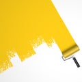 repainting with paint roller Royalty Free Stock Photo