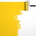 repainting with paint roller Royalty Free Stock Photo