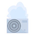 Repair air conditioner condition icon cartoon vector. Fix maintenance Royalty Free Stock Photo