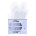 Repair air conditioner icon cartoon vector. Home service Royalty Free Stock Photo