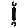 Repair bike key icon simple vector. Fix mechanic