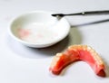 Repair broken denture Royalty Free Stock Photo
