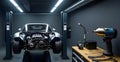 Repair Car in the Workshop Some Tools Repearing Ai Generated Image Royalty Free Stock Photo