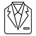 Repair clothes icon outline vector. Cloth sewing