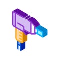 Repair drill isometric icon vector illustration Royalty Free Stock Photo