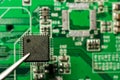 Repair electronic circuit board Royalty Free Stock Photo