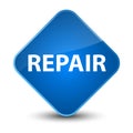 Repair elegant blue diamond button Royalty Free Stock Photo