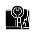 repair furniture glyph icon vector illustration