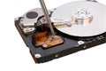 Repair hard disc Royalty Free Stock Photo