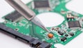 Repair harddisk drive pcb Royalty Free Stock Photo