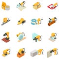 Repair house icons set, isometric style Royalty Free Stock Photo