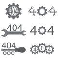 Repair Icon with Wrench Isolated on White Background. Mechanic Service Concept . Technical Maintenance. 404 Error. Royalty Free Stock Photo