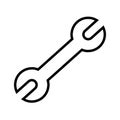 Repair icon. Wrench icon. Settings icon isolated.