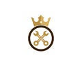 Repair King Icon Logo Design Element