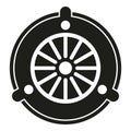 Repair kit clutch icon simple vector. Auto wheel