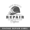 Repair label template