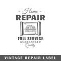 Repair label template