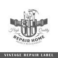 Repair label template