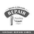 Repair label template