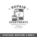 Repair label template