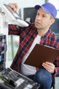 Repair laser copier-printer Royalty Free Stock Photo