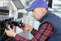 Repair laser copier-printer in service cente