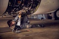 Repair and maintenance of aircraft engine on the wing of the aircraft