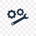 Repair mechanism vector icon isolated on transparent background, Repair mechanism transparency concept can be used web and mobile