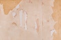 Repair old wall texture, reconstruction in the house, sticking wallpaper background Royalty Free Stock Photo
