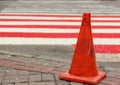 Repair of pavement at a pedestrian crossing