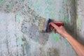 Repair and priming of the wall before painting or applying plaster. Painting and construction works and interior decoration of the